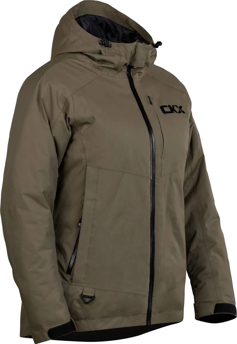 CKX Element 2023 Womens Snowmobile Jacket Canteen - Image 3