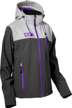 Castle X Barrier G4 Womens Snowmobile Jacket Heather Gray/Grape
