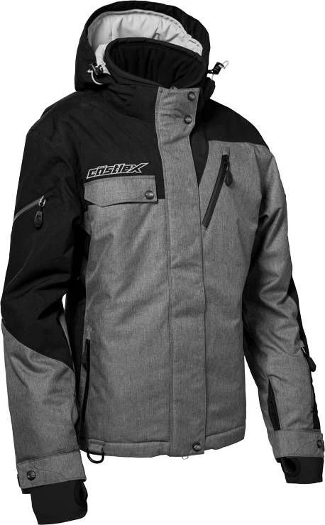 Castle X Powder Snowmobile Womens Jacket Heather/Black/Silver