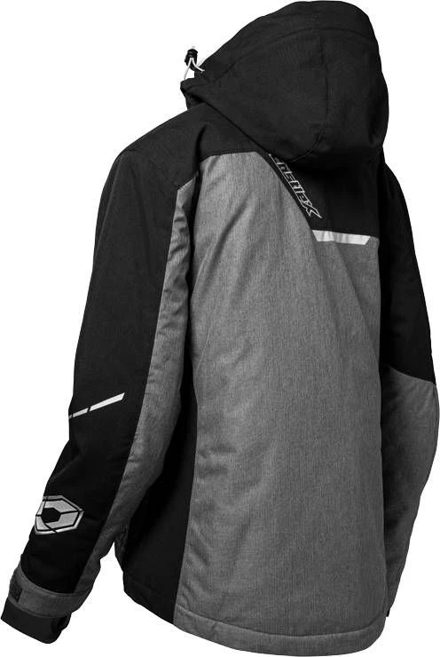 Castle X Powder Snowmobile Womens Jacket Heather/Black/Silver - Image 2