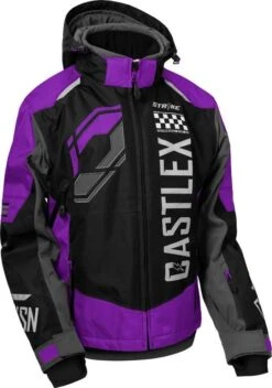 Castle X Strike G5 Snowmobile Womens Jacket Grape/Black/Silver
