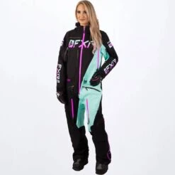 FXR 2022 Ranger Instinct Lite Womens Monosuit Black/Seafoam/Elec Pink