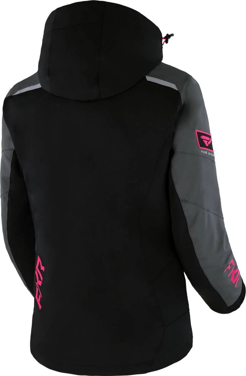 FXR 2023 Renegade FX Womens Snowmobile Jacket Black/Charcoal/Fuchsia - Image 2