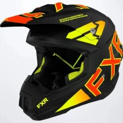 FXR 2022 Torque Team Helmet Black/Inferno