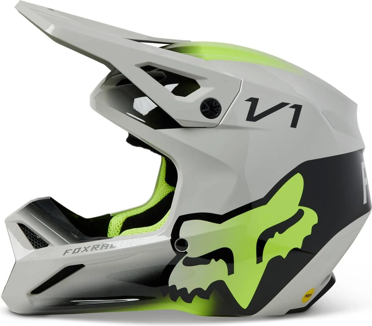 Fox Racing V1 MIPS Toxsyk Youth Helmet Steel Grey - Image 3