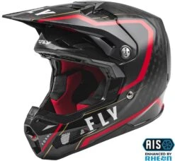 Fly Racing 2021 Formula Carbon Youth Helmet Axon Black/Red/Gold