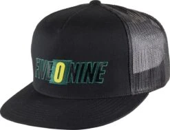 509 Five O Nine Flat Billed Trucker Cap Black