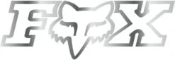 Fox Racing F-Head-X TDC Sticker 10 Inch Chrome