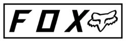 Fox Racing Bumper Decals White