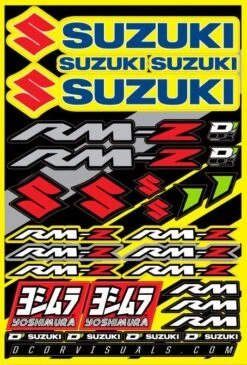 D'Cor Visuals Suzuki RMZ Decal Sheet