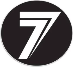 Seven Dot Decal Black 4 Inch
