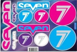 Seven Brand Decal Kit Cyan