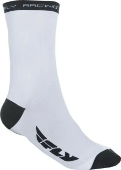 Fly Racing Casual Crew Socks White/Black