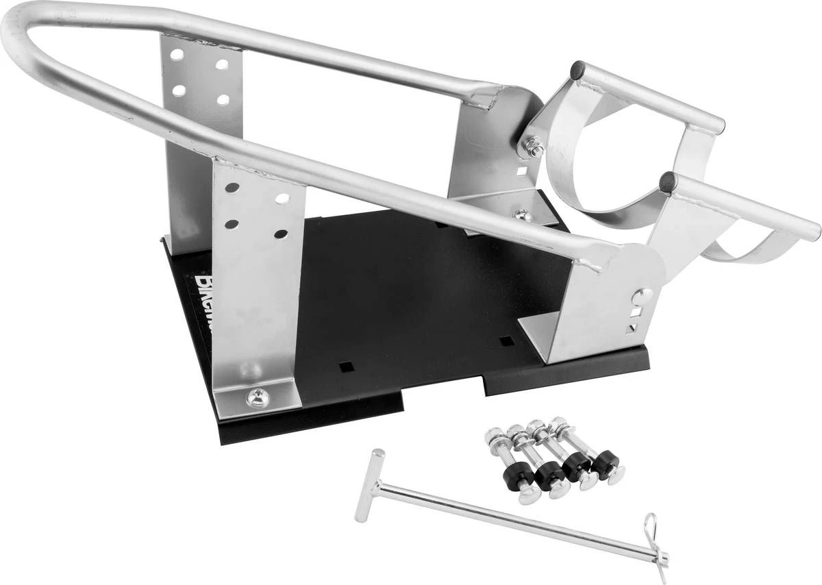 BikeMaster Permanent Wheel Chock 6.5In - Permanent Solid Mount