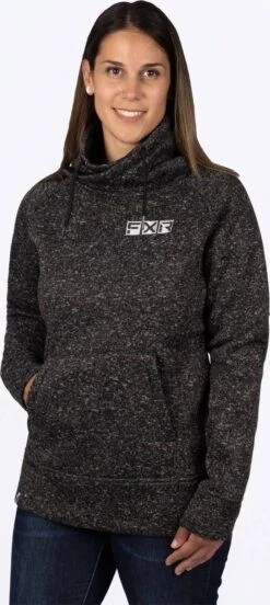 FXR Ember Womens Sweater Black Heather/Dusty Lilac