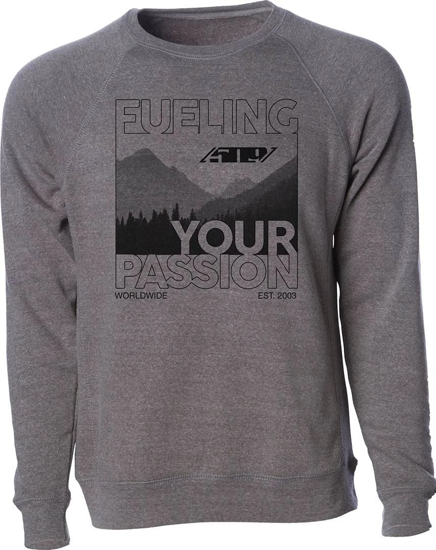 509 Raglan Womens Crew Sweatshirt Charcoal