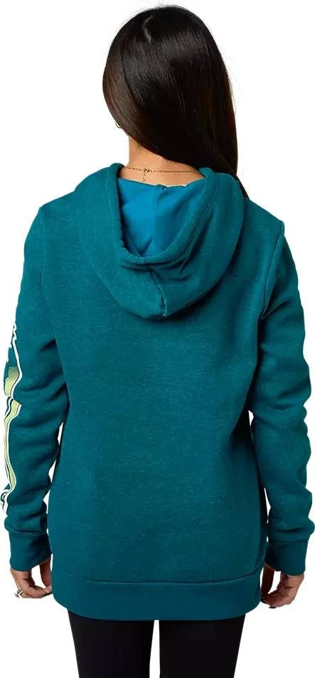 Fox Racing Vizen Womens Pullover Sweatshirt Heather Maui Blue - Image 2