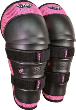 Fox Racing Titan Kids Knee Guard Black/Pink