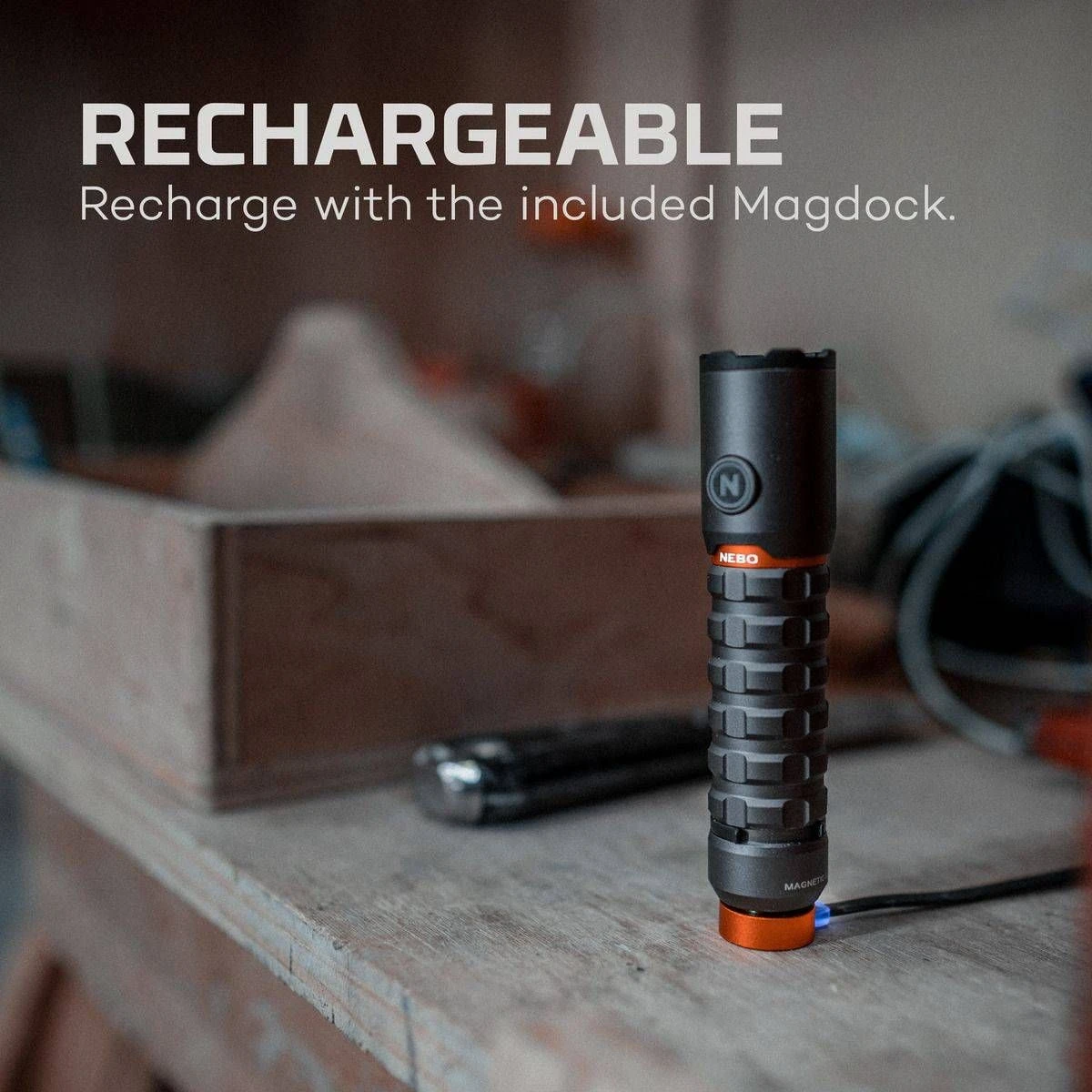 Nebo LED Torchy Rechargeable Flashlight Black - Image 3