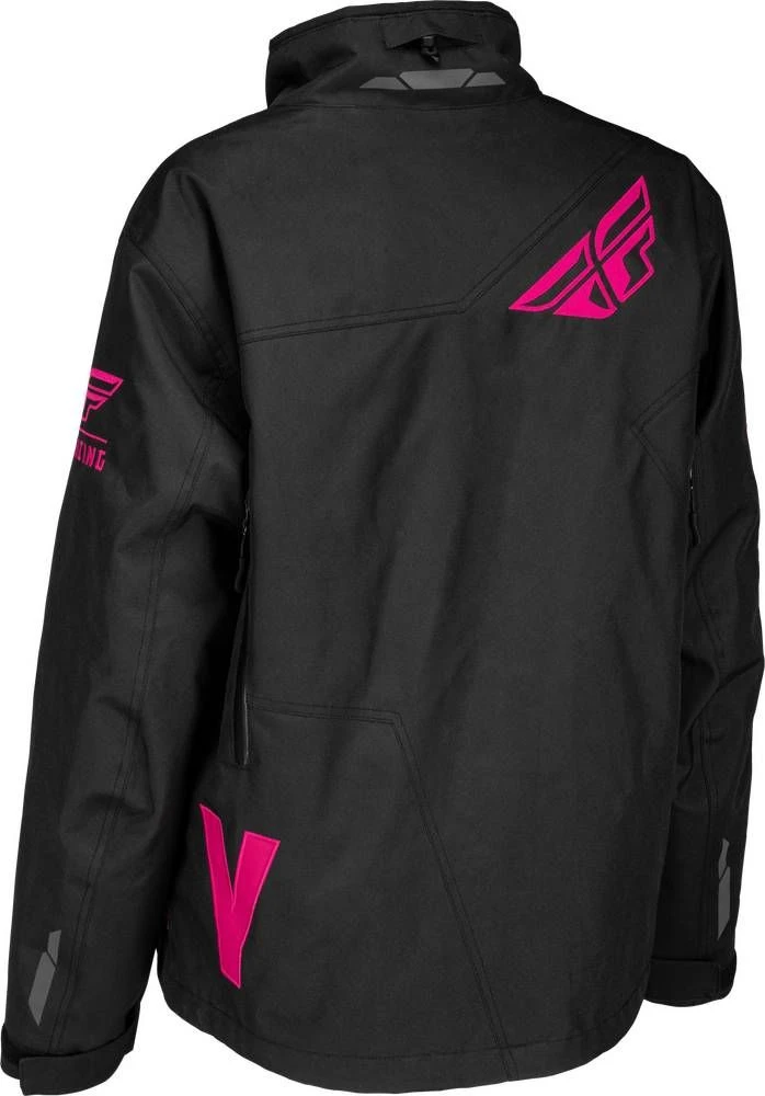 Fly Racing Womens SNX Pro Snowmobile Jacket Black/Pink - Image 2